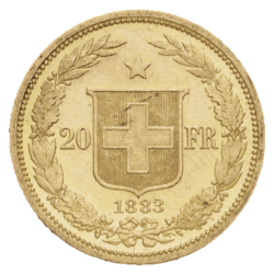 20 Francs Croix Suisse